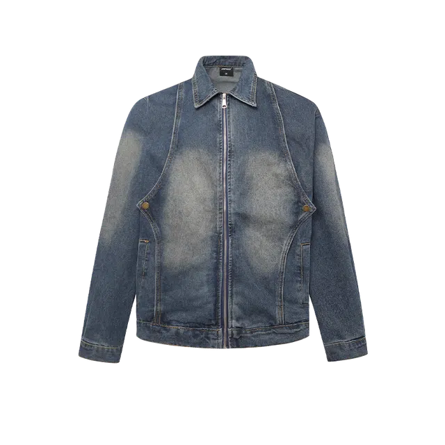 奇迹街区 秋季美式复古宽松休闲情侣百搭夹克外套 男女同款