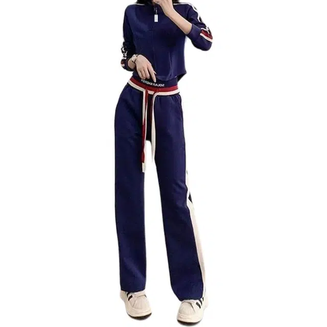 丝絮丝绸 秋季高级感时尚洋气减龄气质女神范两件套休闲套装 女款