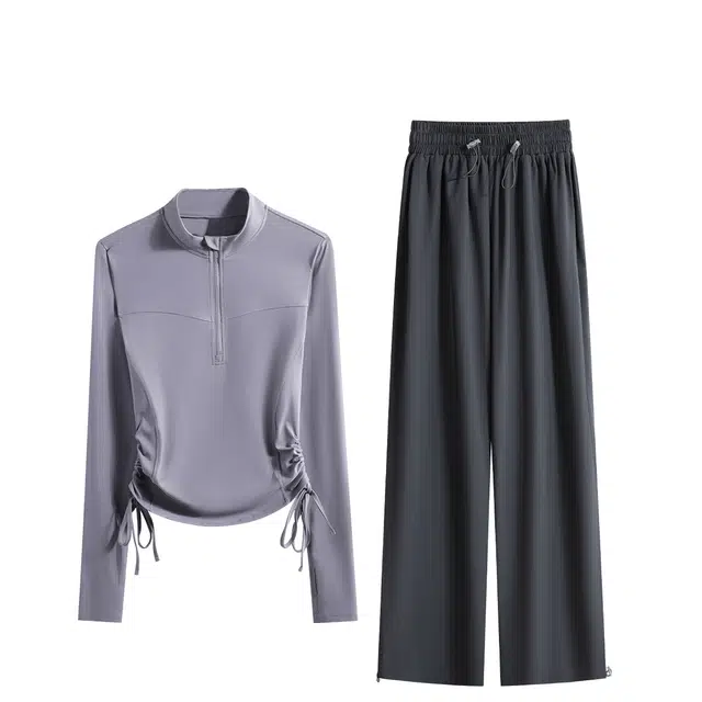 百思绒  休闲运动舒适百搭潮流时尚  瑜伽套装  女款