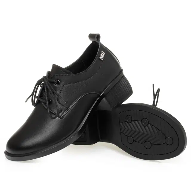 阿比让 二层牛皮 经典百搭通勤时尚柔软耐折 休闲皮鞋 女