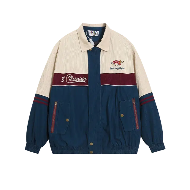 奇迹街区 美式复古宽松休闲百搭夹克外套 男女同款