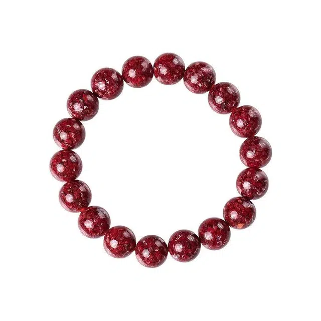 琦珂 裸串本命年手饰复古守护红色喜庆#好运 朱砂 手串 男女同款情侣款