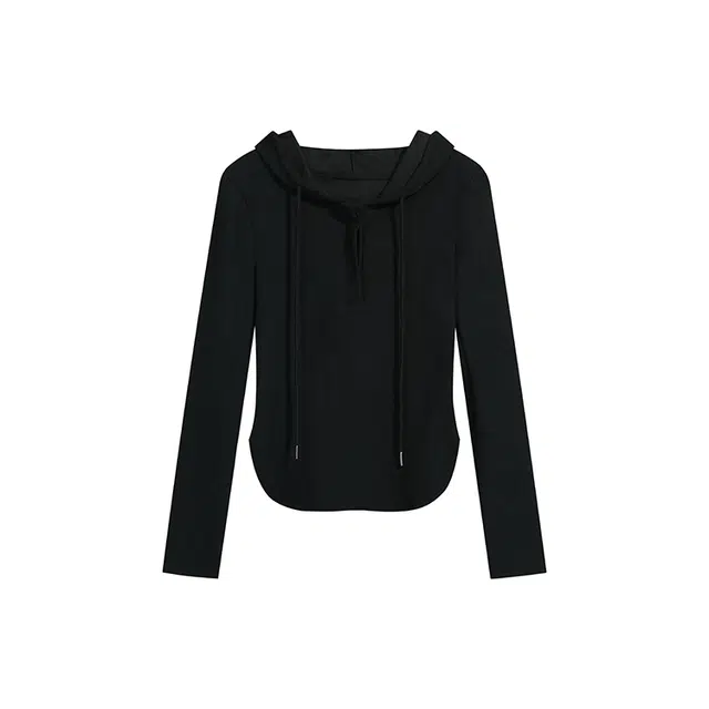 思蓓儿 纯色修身适中连帽长袖卫衣 女款