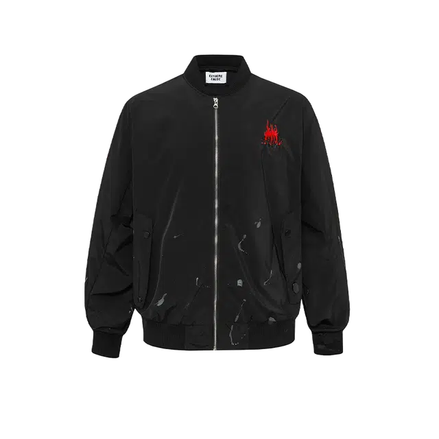 奇迹街区 美式复古秋季休闲百搭宽松情侣夹克外套 男女同款