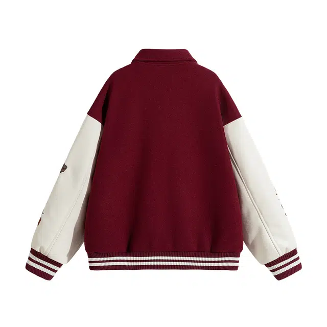 寻星记  潮流百搭舒适感十足的美式港风情侣长袖休闲外套棒球服 男女同款