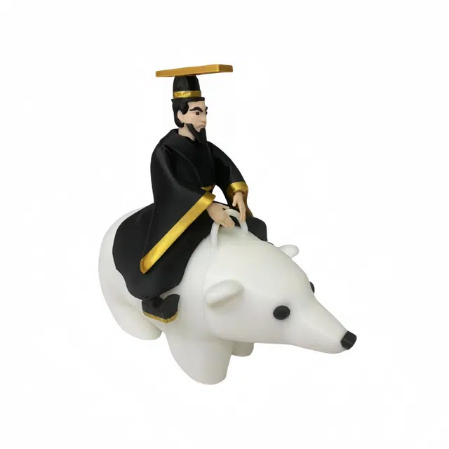 纯兔鼠 秦始皇骑北极熊抽象 整蛊玩具