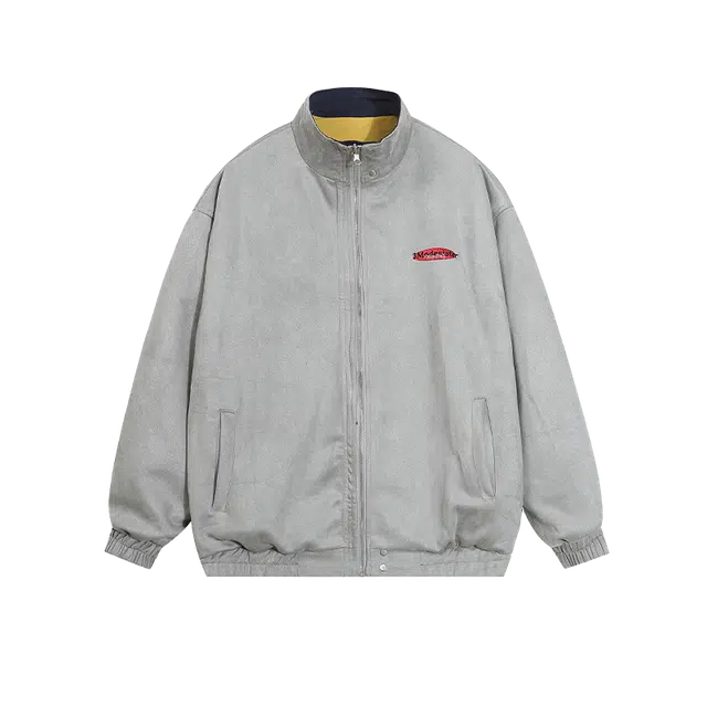 奇迹街区 美式秋季复古宽松休闲情侣夹克外套 男女同款