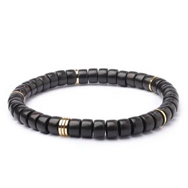 三檀小舍 国风国潮新中式 精工归圆绕指柔文玩盘玩招财转运守护#好运 礼盒 檀木 手串 男女同款情侣款