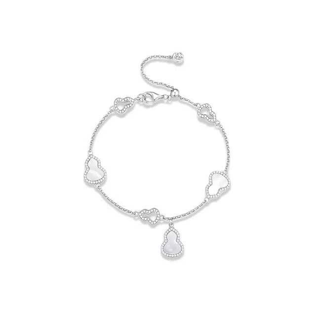 【S925纯银 福禄相随 】 七七银饰 新中式葫芦吉祥 精致百搭 轻奢贵气高级感古典简约风国潮设计#好运  银 手链 女款