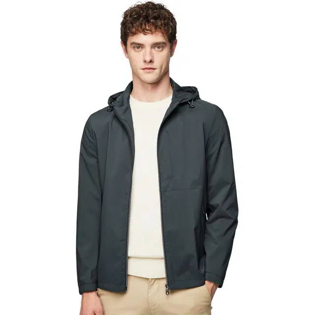 红豆 一衣两穿连帽可拆卸顺滑易打理商务挺括休闲百搭开衫外套夹克 男款