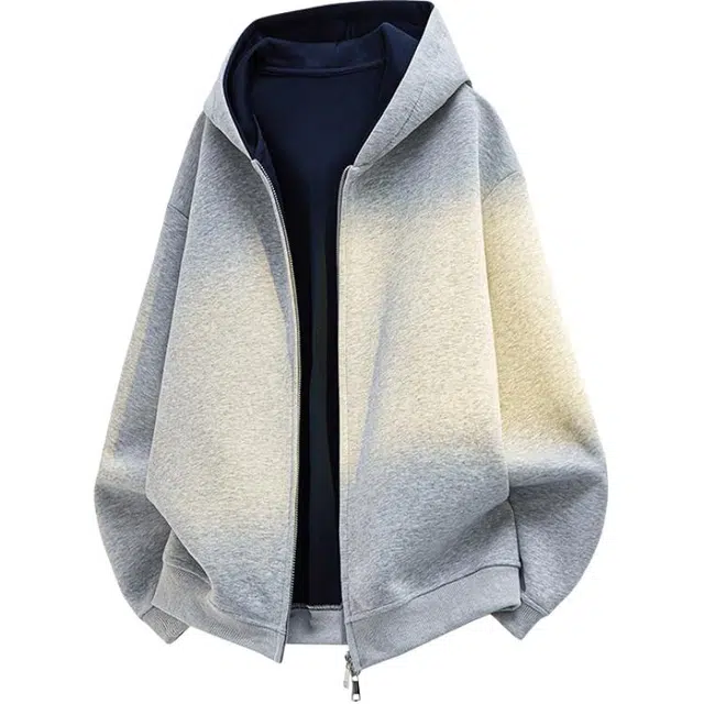 零氏 多风格撞色拼接设计休闲百搭美式复古潮牌纯色简约宽松连帽卫衣 男女同款