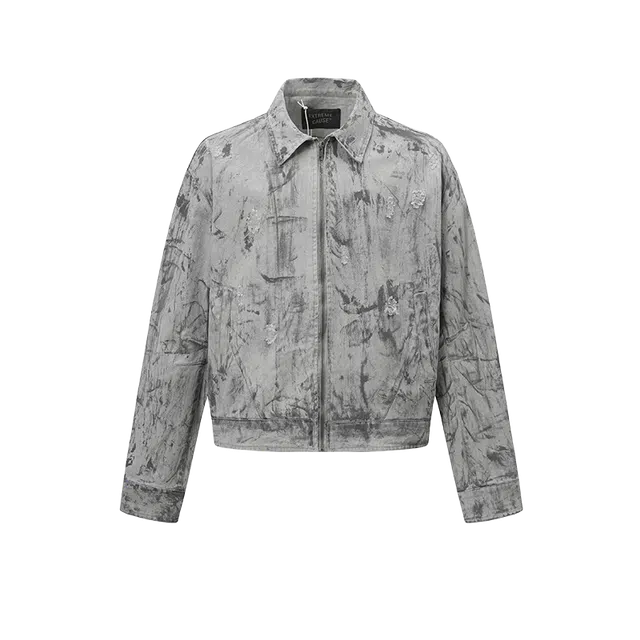 奇迹街区 秋季美式复古宽松休闲百搭夹克外套 男女同款