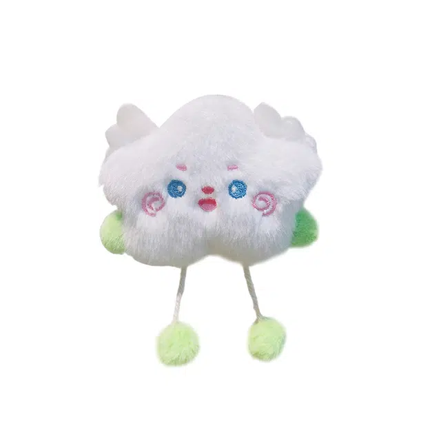 心水好物 可爱毛绒星星钥匙扣书包公仔包包玩偶挂饰 聚酯纤维 挂件 男女同款情侣款