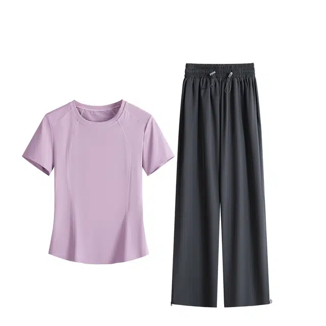 百思绒  休闲运动舒适户外瑜伽训练  健身套装  女款