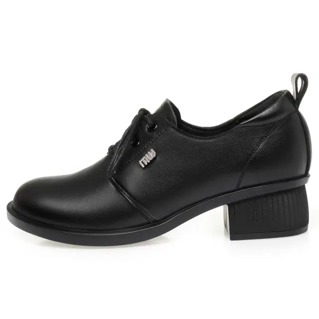 阿比让 二层牛皮 时尚气质优雅柔软舒适百搭个性经典 休闲皮鞋 女