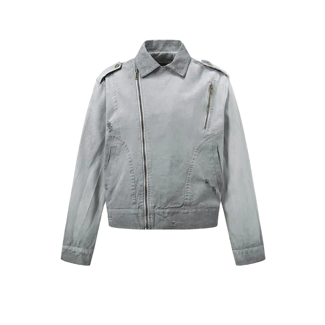 奇迹街区 秋季美式复古宽松休闲百搭情侣夹克外套 男女同款