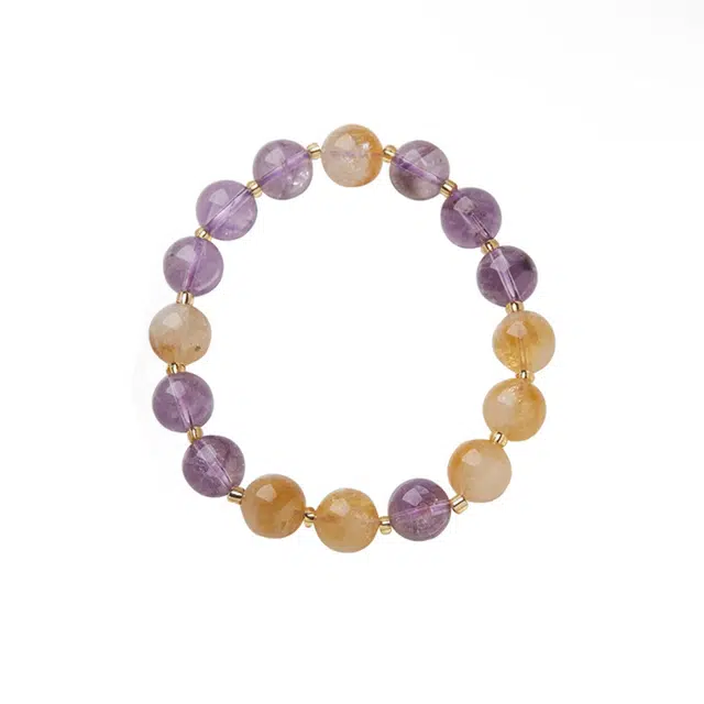 龙弗 九紫离火运紫气东来大吉大利诸事顺利新中式国潮高级感成功上岸学业事业事事如意 甜美时尚精致百搭手饰#好运 紫水晶 手串 女款