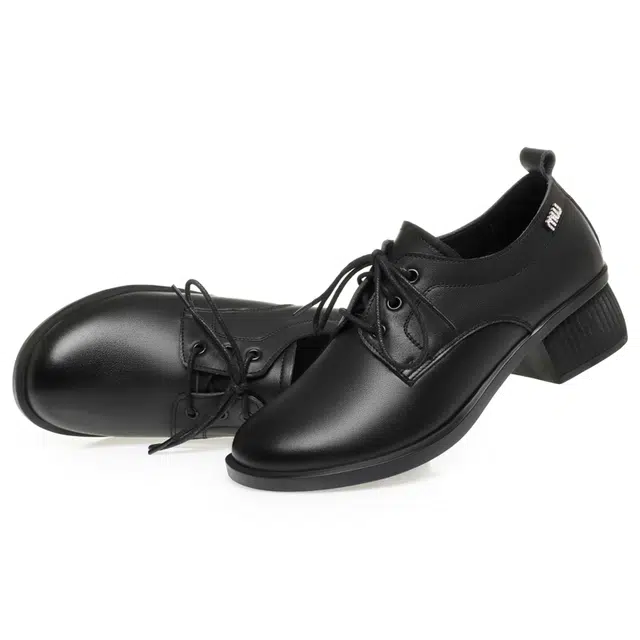 阿比让 二层牛皮 经典百搭通勤时尚柔软耐折 休闲皮鞋 女