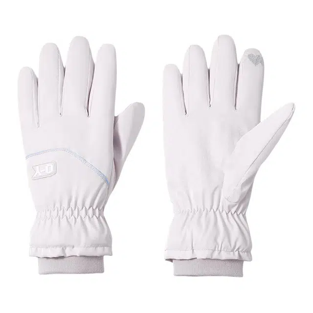 南极人 冬季防寒加绒厚户外骑行开车登山雪山滑雪防泼水可触屏防风东北哈尔滨抗寒 加厚 保暖手套 女款