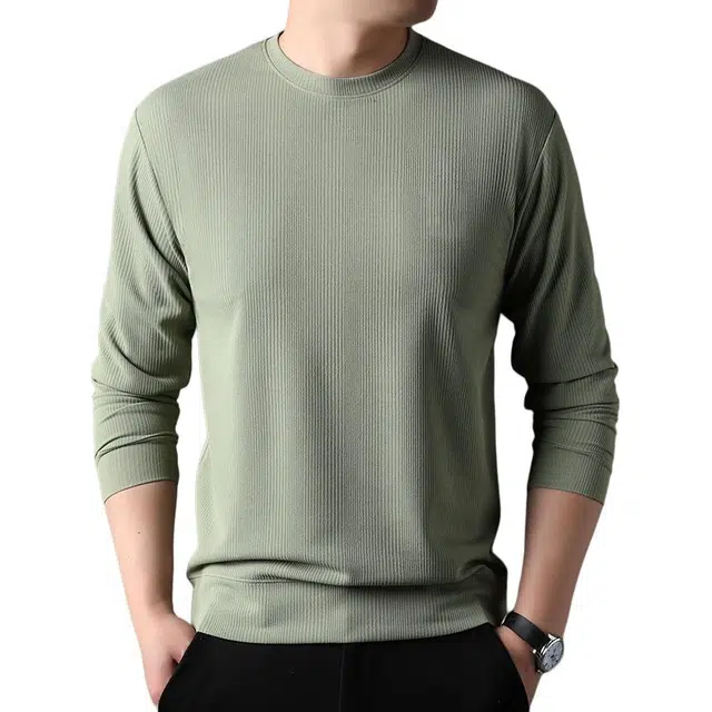 卡丹狄诺 坑条设计春秋季长袖圆领亲肤柔软细腻户外宽松休闲百搭运动秋冬季打底衫男卫衣 男女同款