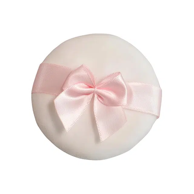 格安诺  粉扑植绒天鹅绒蝴蝶结散粉扑蜜粉扑立绒植绒海绵短绒粉饼化妆细节 定妆易上妆柔软