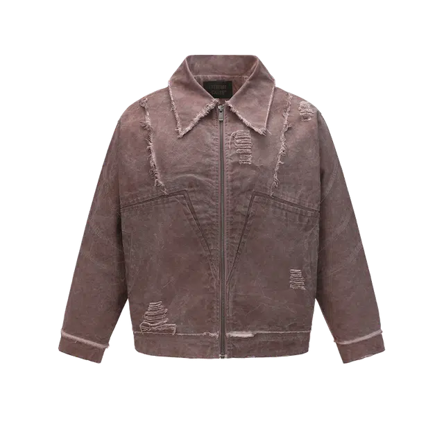 奇迹街区 美式秋季宽松复古休闲百搭情侣夹克外套 男女同款