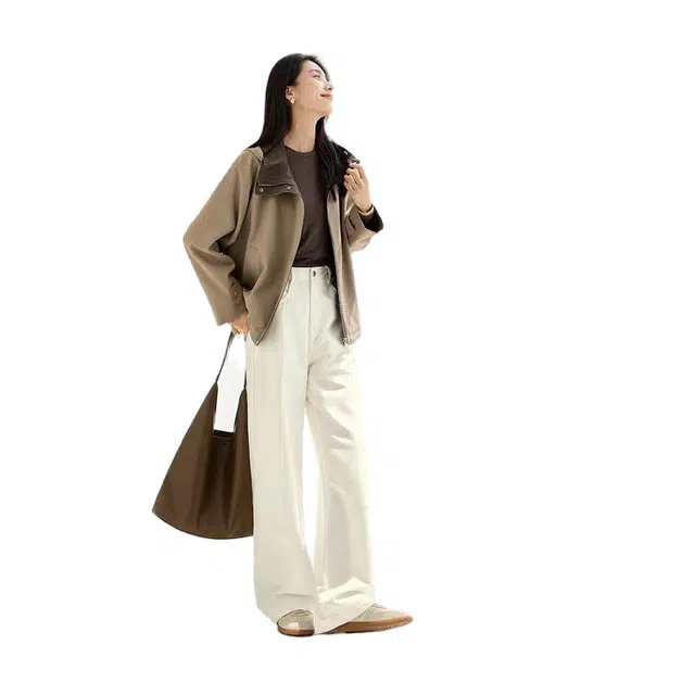 佐塞斯 优雅高级休闲简约气质巨好看的外套女时尚百搭短款上衣秋季风衣 女款