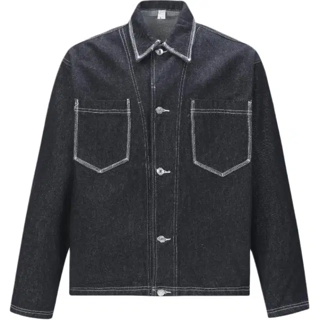 稻草人 潮酷经典时髦街头牛仔夹克 男女同款