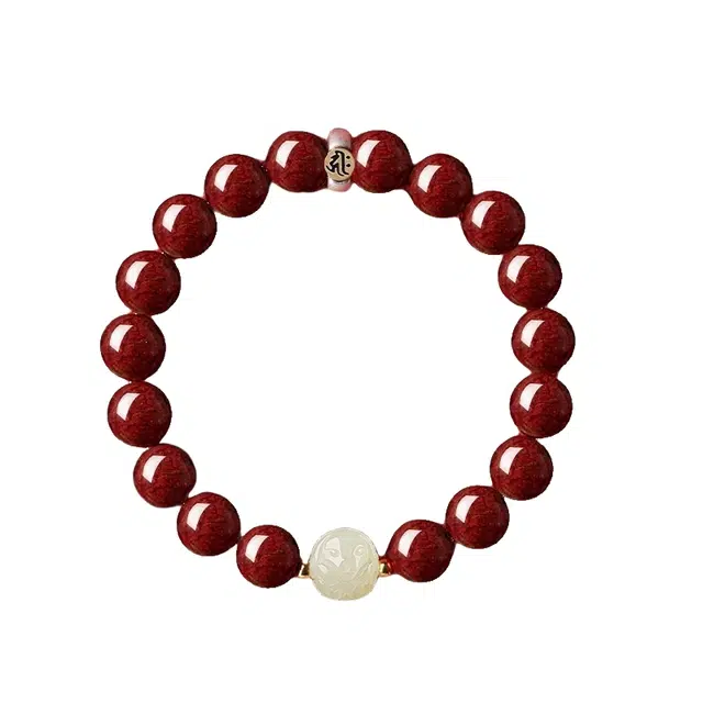 宣华意 本命年十二生肖守护新中式国风高级典雅时尚轻奢吉祥招财转运平安纳福事事顺遂#好运 朱砂 手串 男女同款情侣款