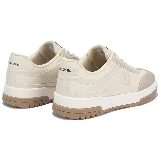 比音勒芬 合成革牛剖层革 静默老钱风穿搭舒适百搭时尚大气气质都市质感基础复古舒适 耐磨 低帮 板鞋 男款