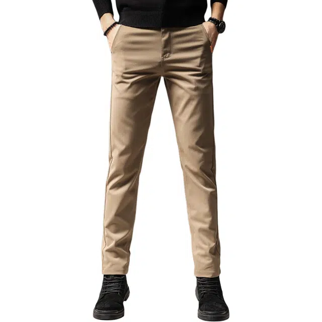 贵色 韩系潮流时尚高端纯色简约风出行经典百搭轻商务通勤设计感锥形舒适修身小脚长裤休闲裤 男女同款