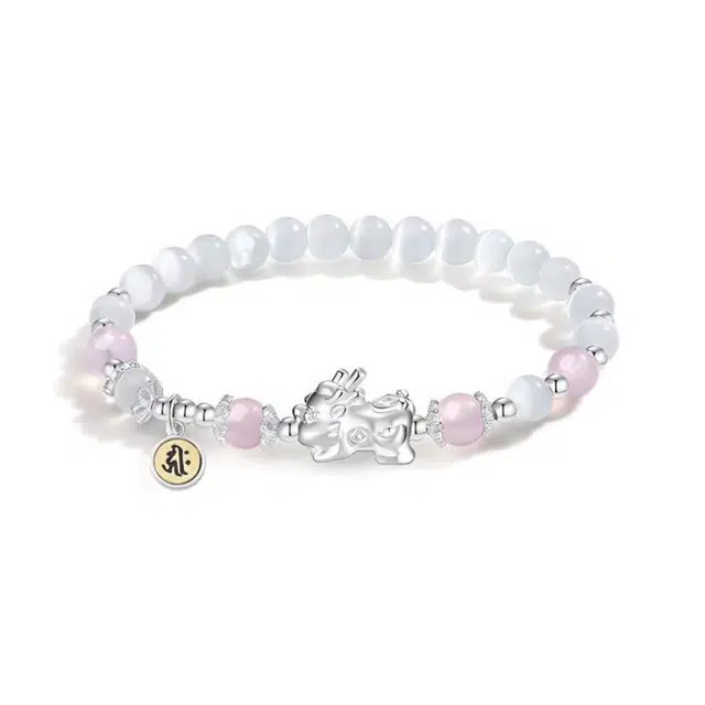 郁馨 十二生肖守护神貔貅招财纳福吞金兽简约温柔单圈盘玩 八方来财本命年转运考公考试上岸#好运 琉璃 手串 男女同款情侣款