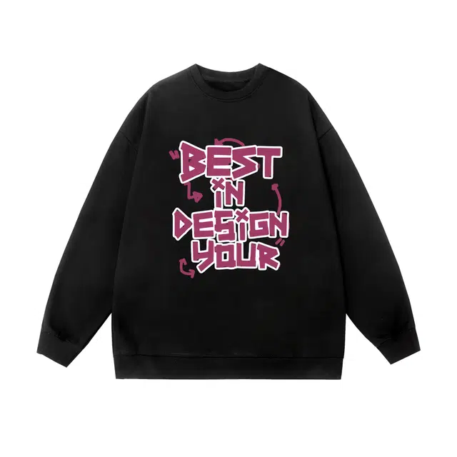 棉基因 早秋潮流职场学院高街时尚潮牌简约潮男青少年复古男装减龄感通勤高级感韩系穿搭女士基础款无帽打底衫慵懒风女圆领卫衣 男女同款