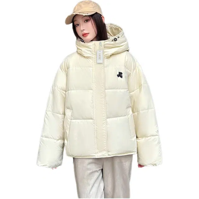 丝絮丝绸 冬季韩版宽松加厚面包服小个子棉衣棉服 女款