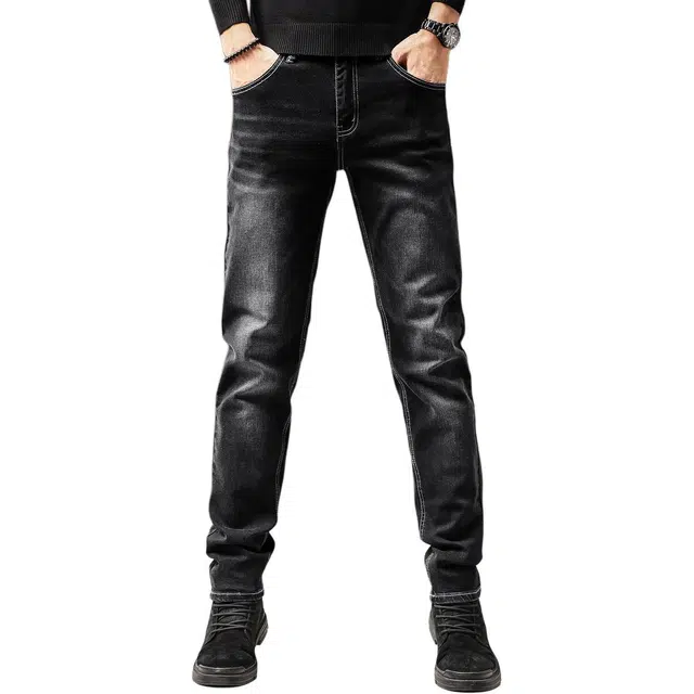 贵色 高端美式潮流复古水洗做旧耐磨机能风日常牛仔裤 男女同款