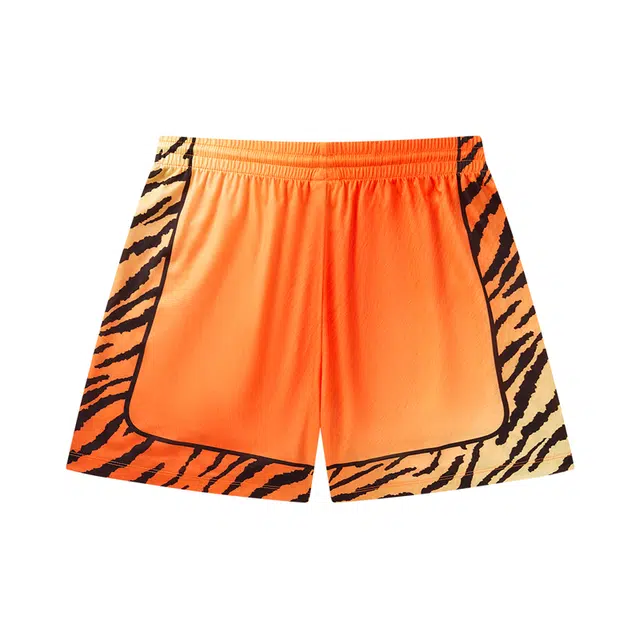 匹克 无双 速干裤透气美式健身训练运动跑步裤篮球短裤 男女同款 虎纹配色