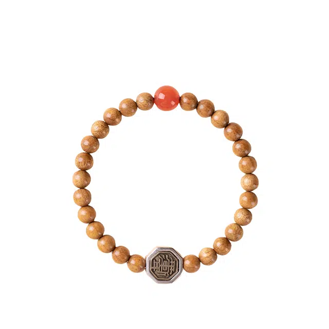 仙园韵 太极自然老桃木道家八卦雨渐耳护身符手链饰品文玩#好运 桃木 手串 男女同款情侣款