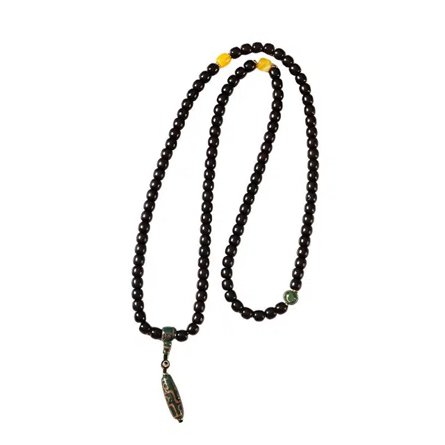 岁月静好 九眼天珠 新中式国风转运珠八方来财溏心老料天官赐福考公上岸财源滚滚招财多圈盘玩饰品#好运 菩提根 手串 男女同款情侣款