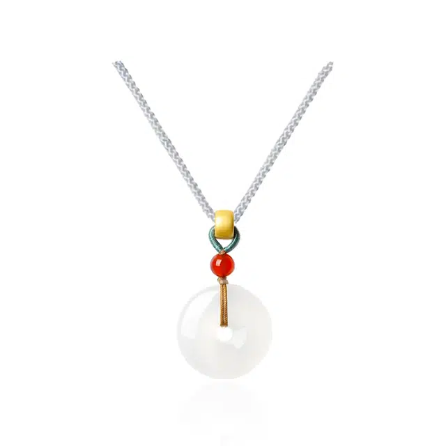 重庆金店 吉祥如意国风转运 好运 琉璃 项链 男女同款情侣款