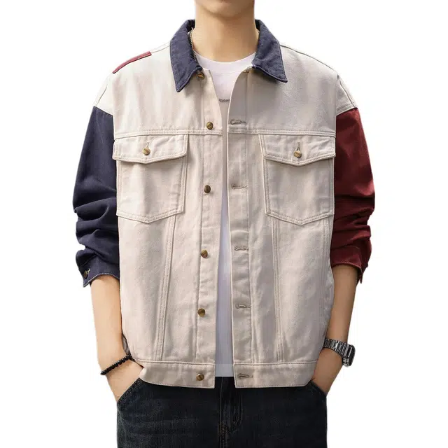 贵色 秋季 通勤简约舒适时尚工装夹克 宽松型 男女同款