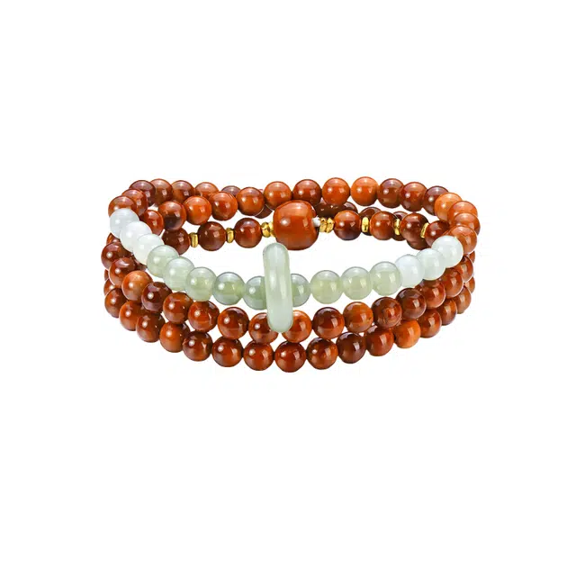 子婳 新中式复古国风小众文玩库克跑环珠串手持念珠女时尚雅致高端大气百搭 库克 手串 女款