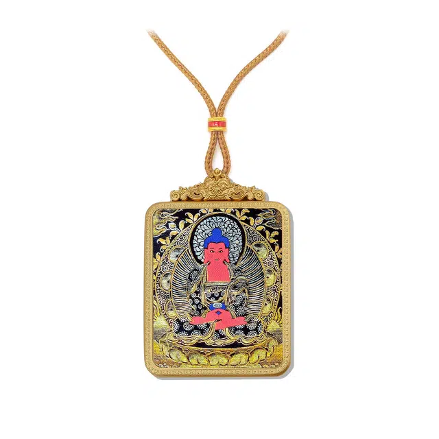 【百无禁忌百财来】 玉临门 未来可期 国风八大守护神唐卡藏式本命佛吊坠 藏传佛教护身符能量#好运 合金 项链 男女同款情侣款