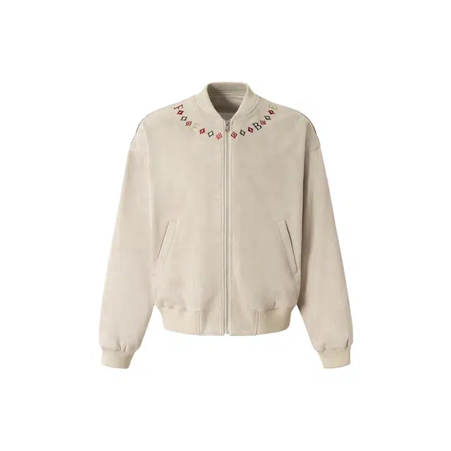 敲模女孩 美式复古民族风织带拼接设计感小众宽松夹克 女款