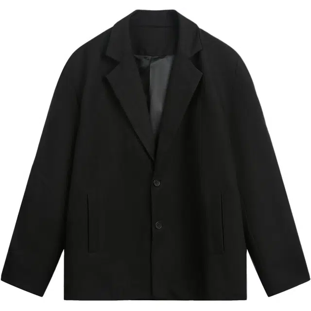 稻草人 分割拼接设计休闲潮牌宽松高级感美式复古西装 男女同款