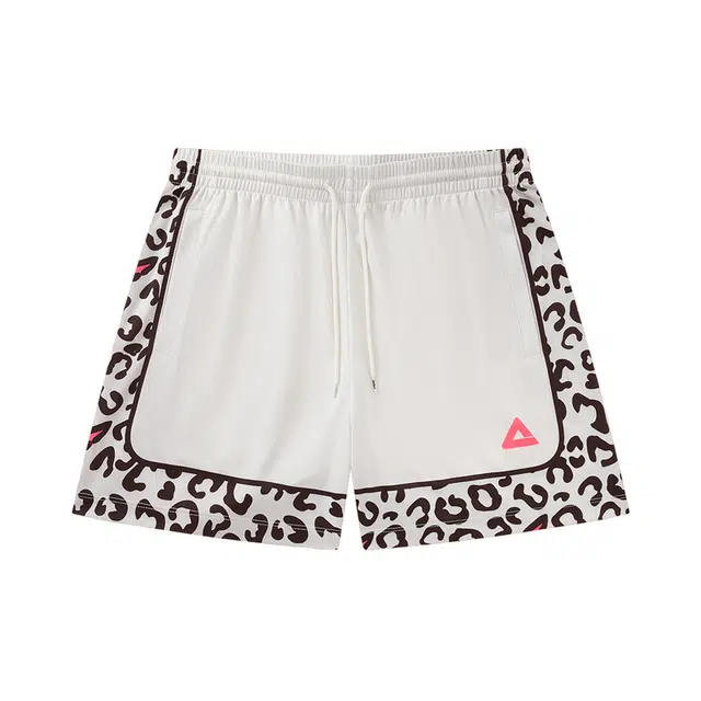 匹克 无双 速干裤透气美式健身训练运动跑步裤篮球短裤 男女同款 豹纹配色