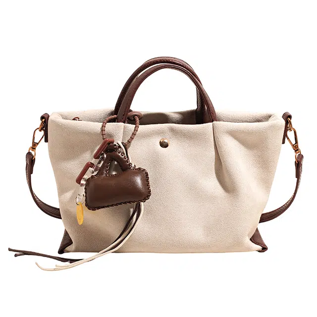 草丛喵喵喵 微光晨曦托特包温柔手提斜挎包 麂皮绒 单肩包 女款 多色