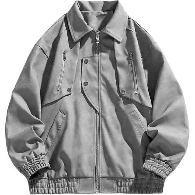 金盾 机车服简约百搭宽松时尚夹克 男款