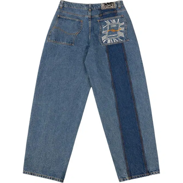 Dime MTL FW25 Loose Fit Washed Denim Pants