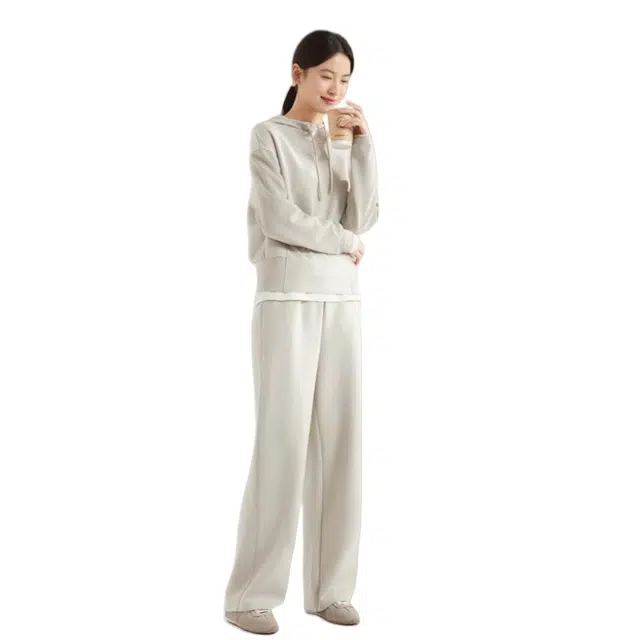 佐塞斯 高端品质一整套穿搭运动两件套亲肤百搭秋季连帽卫衣高级感休闲套装 女款