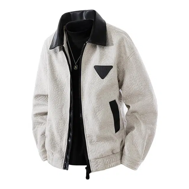 金盾 复古纯色宽松休闲夹克外套 男款